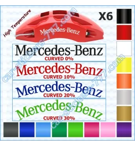 Mercedes-Benz Brake Caliper Decals Stickers Curved 0%+10%+20%+30%