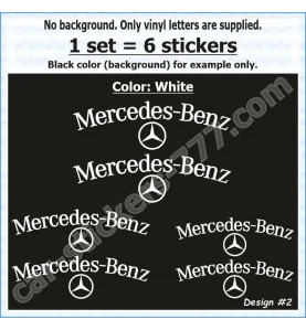 Mercedes-Benz Brake Caliper Decals Stickers Design 2