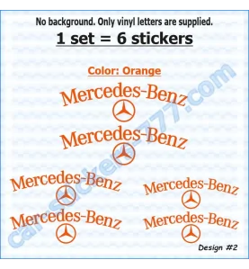 Mercedes-Benz Brake Caliper Decals Stickers Design 2
