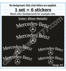 Mercedes-Benz Brake Caliper Decals Stickers Design 2