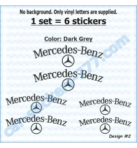 Mercedes-Benz Brake Caliper Decals Stickers Design 2