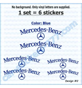 Mercedes-Benz Brake Caliper Decals Stickers Design 2