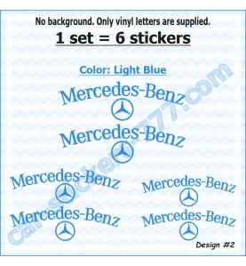 Mercedes-Benz Brake Caliper Decals Stickers Design 2