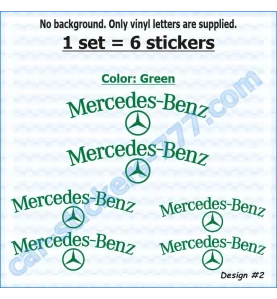 Mercedes-Benz Brake Caliper Decals Stickers Design 2