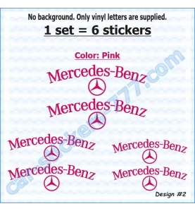 Mercedes-Benz Brake Caliper Decals Stickers Design 2