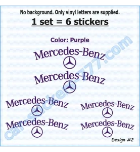 Mercedes-Benz Brake Caliper Decals Stickers Design 2