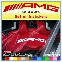 AMG Curved 20% / Mercedes-Benz Brake Caliper Decals Stickers