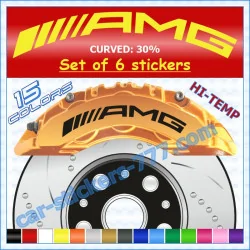 AMG Curved 30% / Mercedes-Benz Brake Caliper Decals Stickers