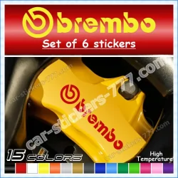Brembo Brake Caliper Decals Stickers