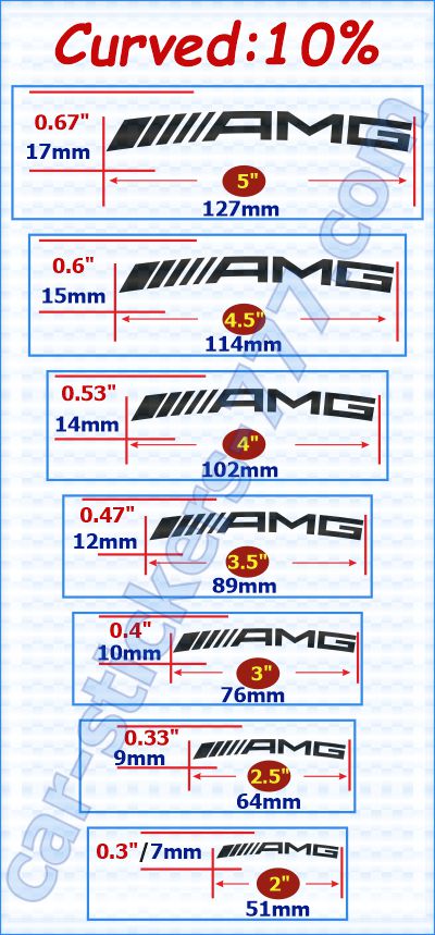 AMG_Mercedes-Benz Brake Caliper Decals Stickers