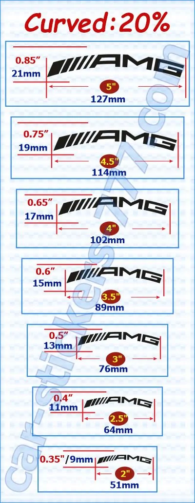 AMG_Mercedes-Benz Brake Caliper Decals Stickers