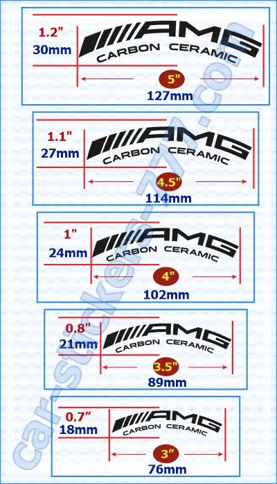 AMG_Mercedes-Benz Brake Caliper Decals Stickers