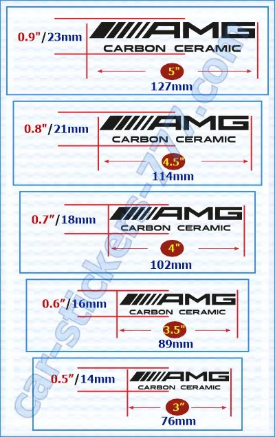 AMG_Mercedes-Benz Brake Caliper Decals Stickers