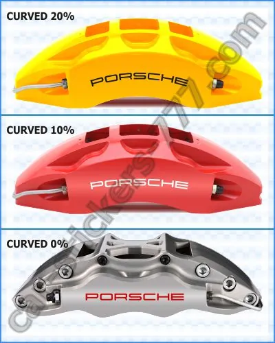 Porsche Brake Caliper Decals Stickers